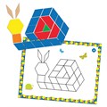 LER6134 Развивающая игрушка "Мозаика. Цветные узоры СТЕМ" (124 элементов с карточками) LER6134