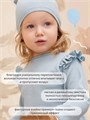 Комплект для девочки (лонгслив, штанишки, шапочка) Rant Waffy Blue арт. 2-92 4610477381142