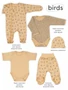 Комплект для новорожденного Mowbaby Birds (5 предметов) yellow арт. 5-82 4670078640635