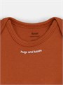 Боди Rant Hugs and kisses с коротким рукавом Curry brown 6272 4670078621665
