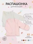 Распашонка 2 шт. Rant Hugs and kisses Soft pink 53/54 4670078623126