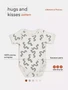 Боди Rant Hugs and kisses с коротким рукавом Pattern beige 6273 4670078628589