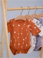 Боди Rant Hugs and kisses с коротким рукавом Pattern brown 6273 4670078628770