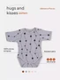 Боди Rant Hugs and kisses с коротким рукавом Pattern grey 6273 4670078630100
