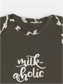 Боди Rant Milk-Aholic с коротким рукавом graphite арт. 6281 4670078639868