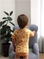 Боди Mowbaby Birds с коротким рукавом (3 шт.) yellow арт. 6282 4670078640406