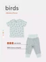 Футболка со штанишками Mowbaby Birds blue арт. 2-82 4670078640536