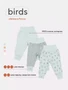 Штанишки Mowbaby Birds (3 шт.) blue арт. 3282 4670078641168
