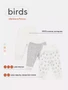 Штанишки Mowbaby Birds (3 шт.) milk арт. 3282 4670078641205