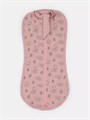 Пеленка-кокон с шапочкой Mowbaby Birds rose арт. 0012+8382 4670078640772