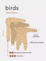 Комбинезон Mowbaby Birds на молнии (3 шт.) yellow арт. 1282 4670078640901