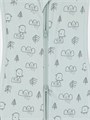 Пеленка-кокон с шапочкой Mowbaby Birds blue арт. 0012+8382 4670078640727