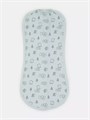 Пеленка-кокон с шапочкой Mowbaby Birds blue арт. 0012+8382 4670078640727