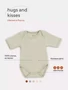 Боди Rant Hugs and kisses с коротким рукавом Light green 6272 4670078621870