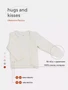 Распашонка Rant Hugs and kisses Vanilla beige 5372/5472 4670078622426