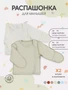 Распашонка 2 шт. Rant Hugs and kisses Light green 53/54 4670078623157