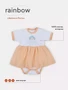 Боди Rant Rainbow с коротким рукавом Peach 4670078637987