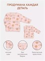 Распашонка 2 шт. Rant Hugs and kisses Pattern Grey-pink 53/54 4670078658456