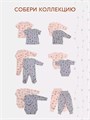 Распашонка 2 шт. Rant Hugs and kisses Pattern Grey-pink 53/54 4670078658456
