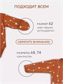 Боди 2 шт. Rant Hugs and kisses Pattern 64/67 Milk-brown 4670078657831