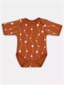 Боди 2 шт. Rant Hugs and kisses Pattern с коротким рукавом Milk-brown 4670078657978