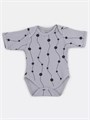 Боди 2 шт. Rant Hugs and kisses Pattern с коротким рукавом Grey-pink 4670078658043