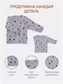 Распашонка 2 шт. Rant Hugs and kisses Pattern Grey-green 53/54 4670078658364
