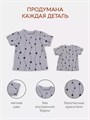 Футболка 2 шт. Rant Hugs and kisses Pattern Grey-brown 4670078658500