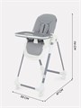 Стульчик для кормления Mowbaby Honey 2024 grey 4670078647436