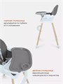 Стульчик для кормления Mowbaby Crispy grey 4670078635068