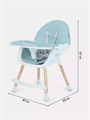 Стульчик для кормления Mowbaby Crispy blue 4670078635020