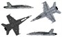 0016  авиация  F/A-18C/D WILD WEASEL (1:72) 2000002093015