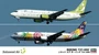 10694  авиация  Solaseed Air B737-400 Combo  (1:200) 4967834106949
