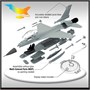 12541  авиация  USAF F-16C "Multirole Fighter"  (1:72) 8809258925040