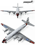 12634  авиация  USAF C-118 Liftmaster  (1:144) 8809845381587