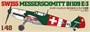 25200  авиация  Swiss  Messerschmitt  BF109 (1:48) 4950344252008