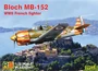 92217  авиация  Bloch MB-152 WWII French fighter  (1:72) 8594183912172