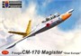 KPM0242  авиация  Fouga CM-170 Magister "Over Europe"   (1:72) 8592942102420