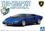 06537  автомобили и мотоциклы  Lamborghini Countach LP400 / Blue - SNAP KIT  (1:32) 4905083065372