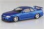 06630  автомобили и мотоциклы  Nissan Skyline GT-R -R34 Custom Wheel (Bayside Blue)  (1:32) 2000002182351
