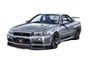 06633  автомобили и мотоциклы  Nissan Skyline GT-R -R34 Custom Wheel (Athlete Silver)  (1:32) 2000002182382