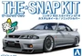 06641  автомобили и мотоциклы  Nissan R33 Skyline GT-R Custom Wheel / Sonic Silver - SNAP KIT  (1:32 490508306641