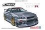 06990  автомобили и мотоциклы  Nissan Skyline R34 GT-R C-West  (1:24) 4905083069905