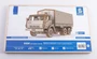 12003  автомобили и мотоциклы  КМЗ-5320 бортовой с тентом (1:43) 4694403120036