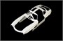 3612  автомобили и мотоциклы  MERCEDES-BENZ 300 SL GULLWING  (1:16) 800128303612