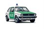3666  автомобили и мотоциклы  VW Golf Polizei  (1:24) 8001283036665