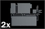 3888  автомобили и мотоциклы  Shipping Container 20 Ft.  (1:24) 8001283038881