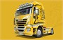 3898  автомобили и мотоциклы  IVECO Stralis Yellow Devil (1:24) 2000002096214