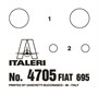 4705  автомобили и мотоциклы  FIAT Abarth 695SS/Assetto Corsa  (1:12) 8001283047050
