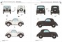 CB35167  автомобили и мотоциклы  Italian Light Civilian Car (Hard Top) w Lady & Girl w/ Dog  (1:35) 4544032705336